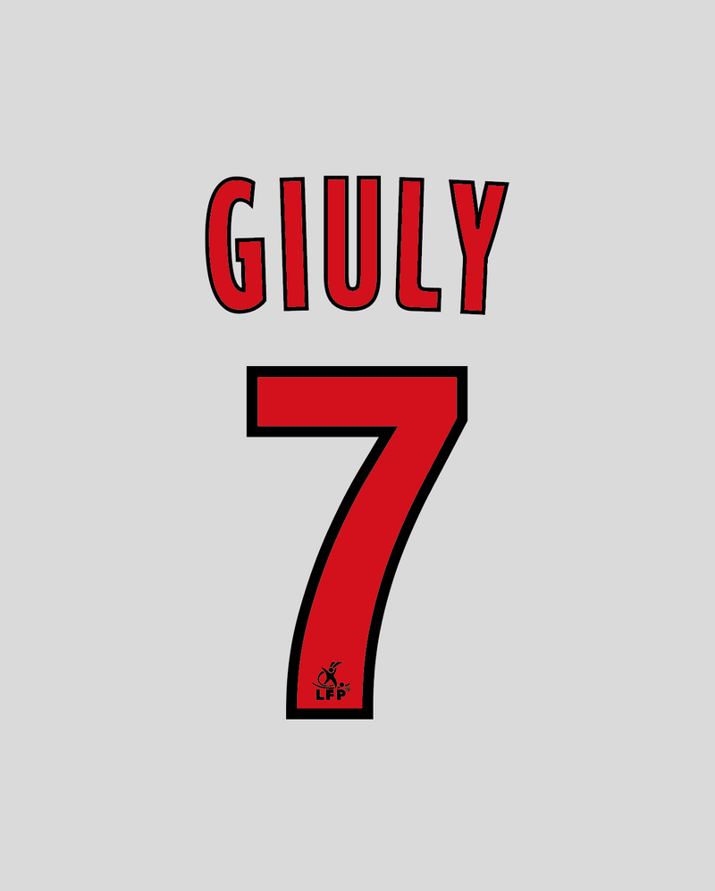 Chargez l&#39;image dans la visionneuse de la galerie, Nameset flocage Paris 2009-2010 AWAY #7 GIULY
