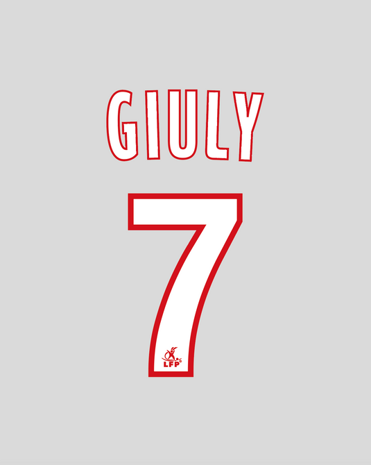 Nameset flocage Paris 2009-2010 HOME #7 GIULY