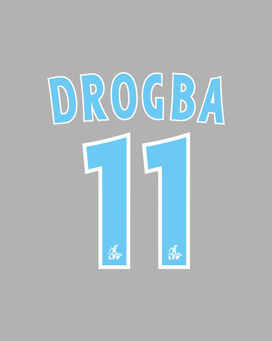 Flocage Nameset Marseille 2003-2004 HOME 11 DROGBA