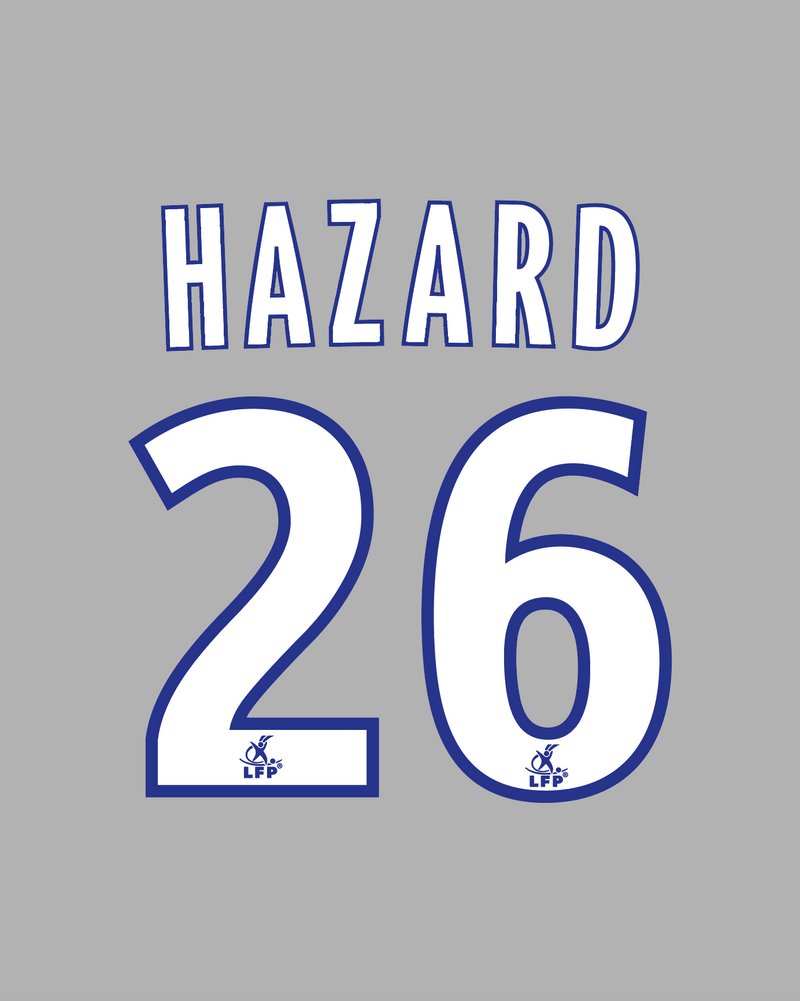 Chargez l&#39;image dans la visionneuse de la galerie, Flocage Nameset Lille 2008-2009-2010 HOME 26 HAZARD
