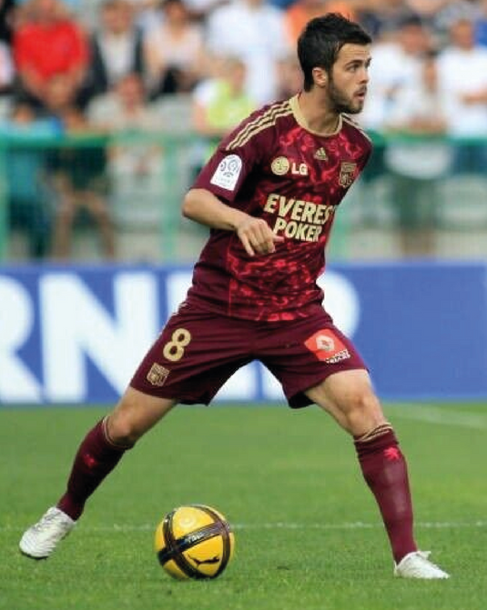 Flocage Nameset Lyon 2010-2011 AWAY 8 PJANIC