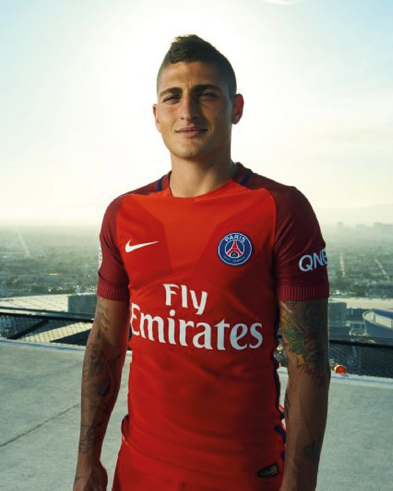 Chargez l&#39;image dans la visionneuse de la galerie, Flocage Nameset Paris 2016-2017 AWAY 6 VERRATTI
