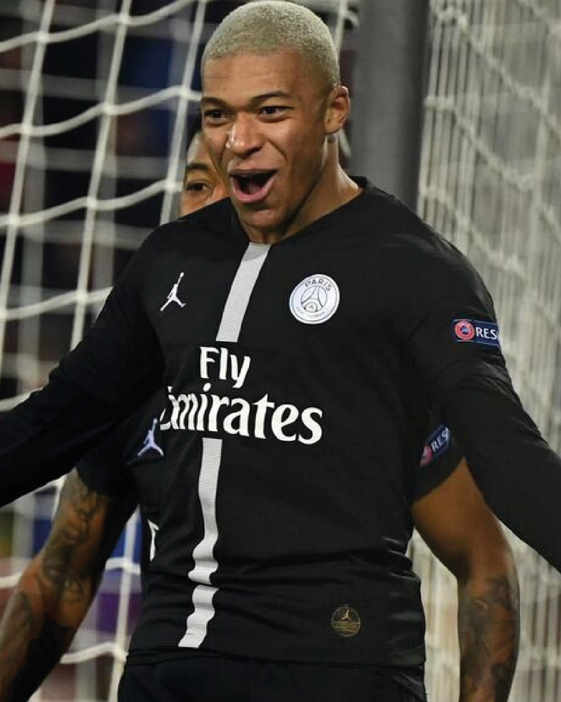 Chargez l&#39;image dans la visionneuse de la galerie, Flocage Nameset Paris UCL 2018-2019 AWAY 7 MBAPPE

