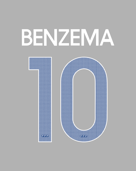 Flocage Nameset France 2011 HOME 10 BENZEMA