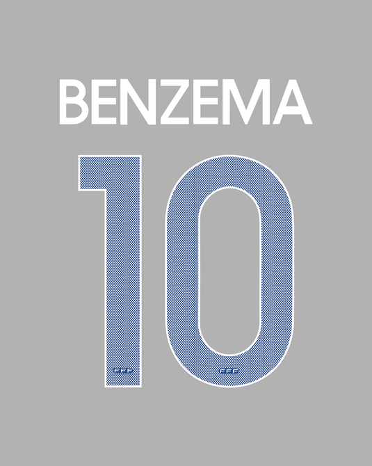 Flocage Nameset France 2011 HOME 10 BENZEMA