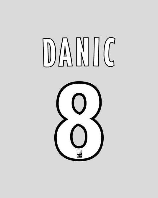 Flocage Nameset Valenciennes 2011-2012 HOME 8 DANIC