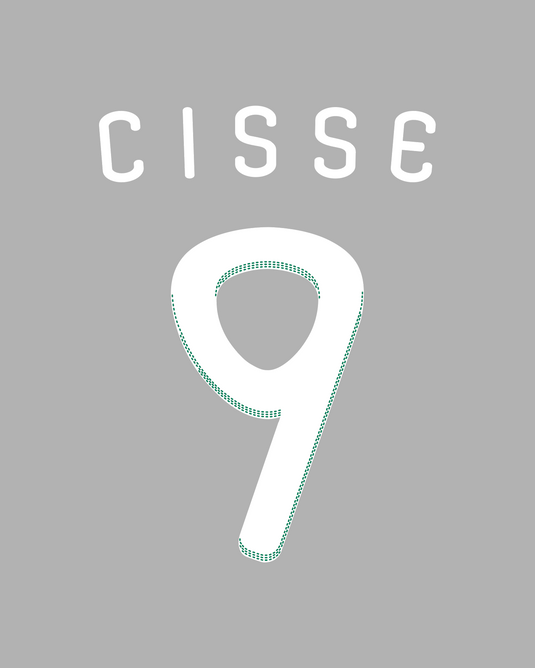 Flocage Nameset Panatinaikos 2010-2011 HOME 9 CISSE