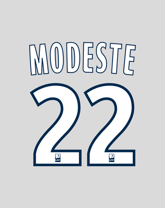 Flocage Nameset Bordeaux 2010-2011 HOME 22 MODESTE