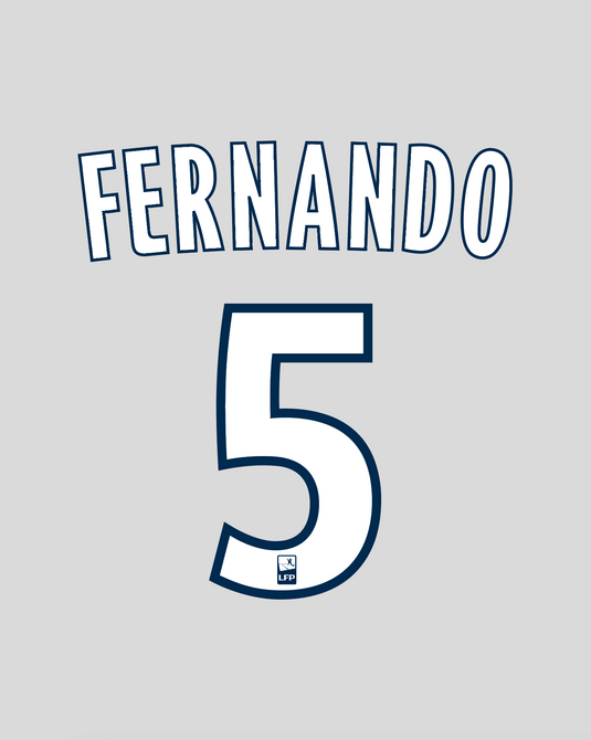 Flocage Nameset Bordeaux 2010-2011 HOME 5 FERNANDO