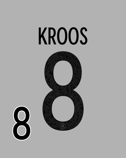 Flocage Nameset Allemagne 2020 HOME 8 KROOS