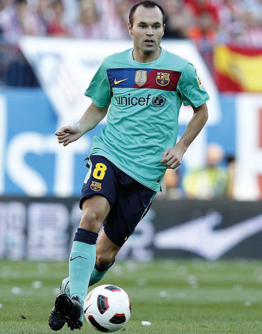 Flocage Nameset Barcelone 2010-2011 AWAY 8 A.INIESTA