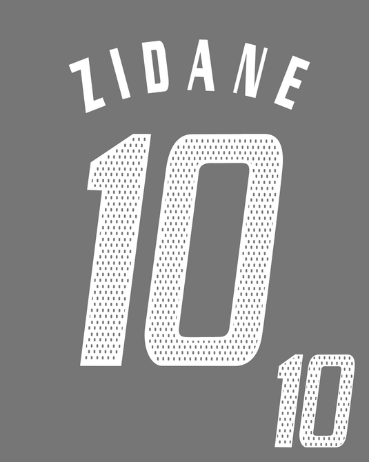 Flocage nameset France HOME 2004