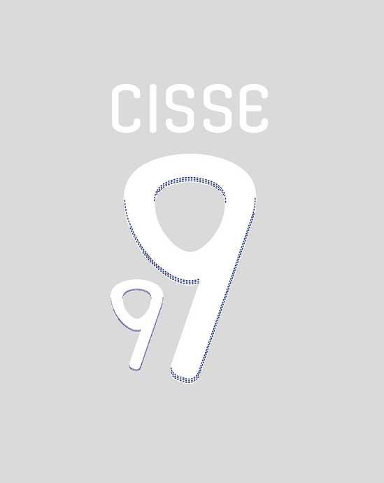 Nameset flocage France 2010 HOME Cissé #9