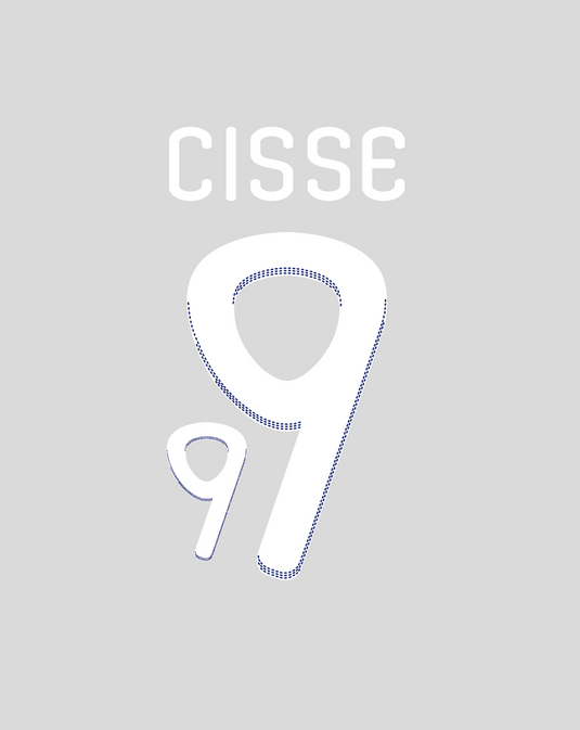 Nameset flocage France 2010 HOME Cissé #9