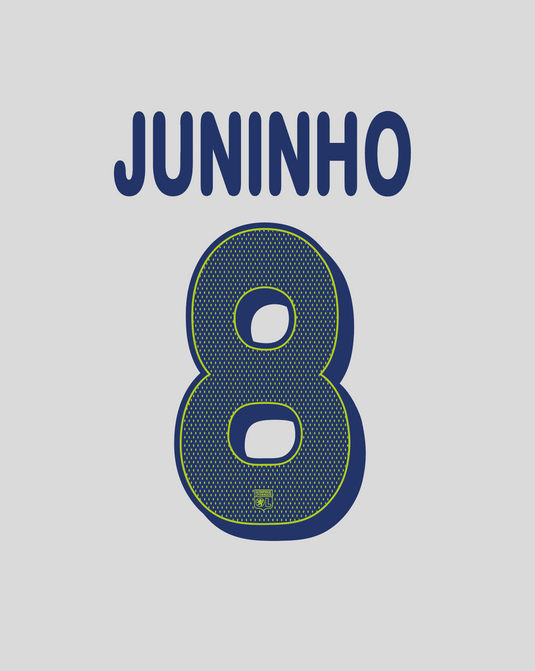 Nameset flocage Lyon 2007-2008 THIRD Juninho #8