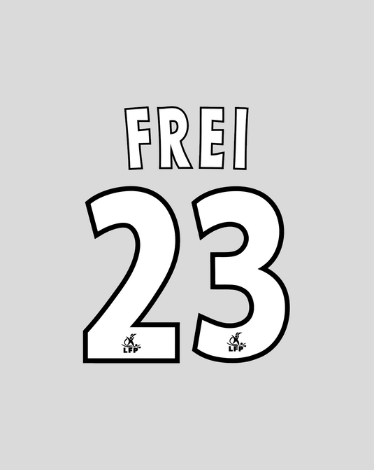 Nameset flocage Rennes 2003-2004-2005-2006 HOME Frei #23