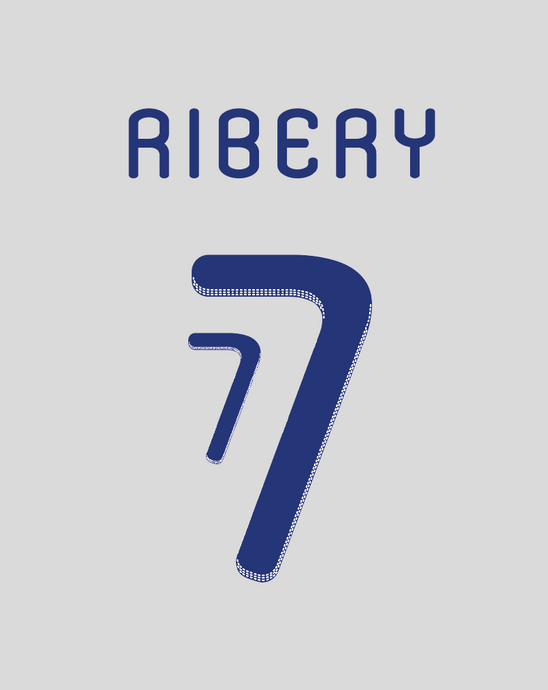 Nameset flocage France 2010 AWAY Ribery #7