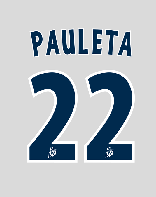 Nameset flocage Bordeaux 2000-2001 AWAY Pauleta #22