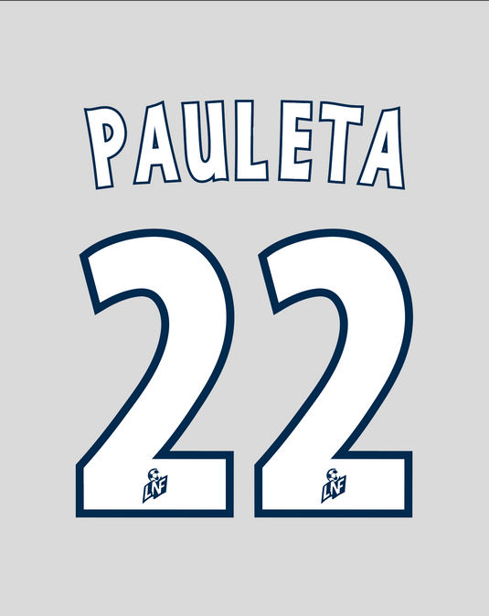Nameset flocage Bordeaux 2000-2001 HOME Pauleta #22