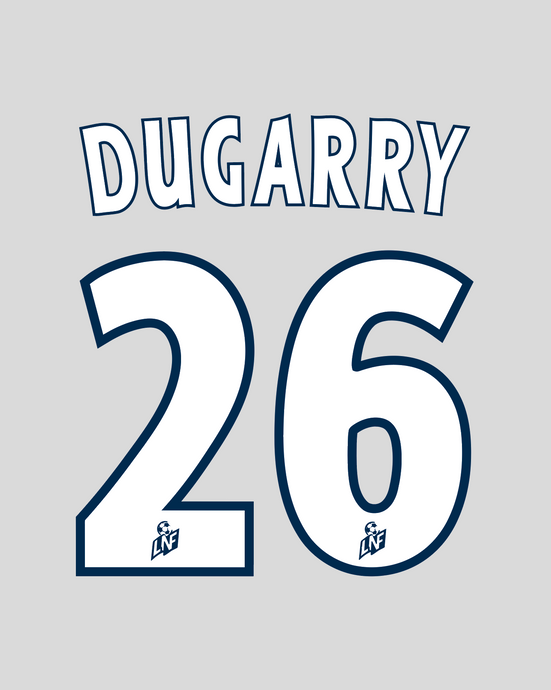 Nameset flocage Bordeaux 2000-2001 HOME Dugarry #26