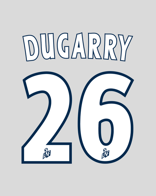 Nameset flocage Bordeaux 2000-2001 HOME Dugarry #26