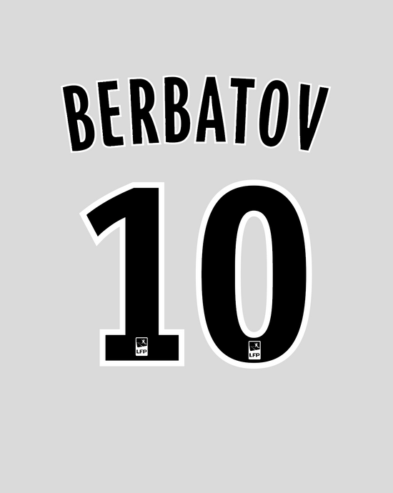 Nameset flocage Monaco 2014-2015 HOME Berbatov #10