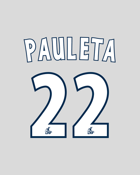 Nameset flocage Bordeaux 2002-2003 HOME Pauleta #22