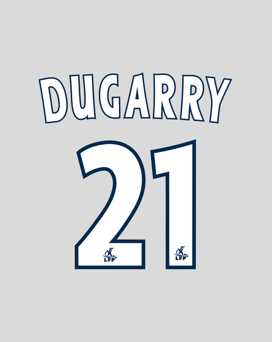 Nameset flocage Bordeaux 2002-2003 HOME Dugarry #21