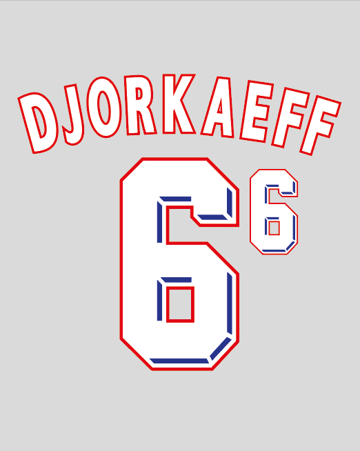 Nameset flocage France 1998 HOME Djorkaeff #6
