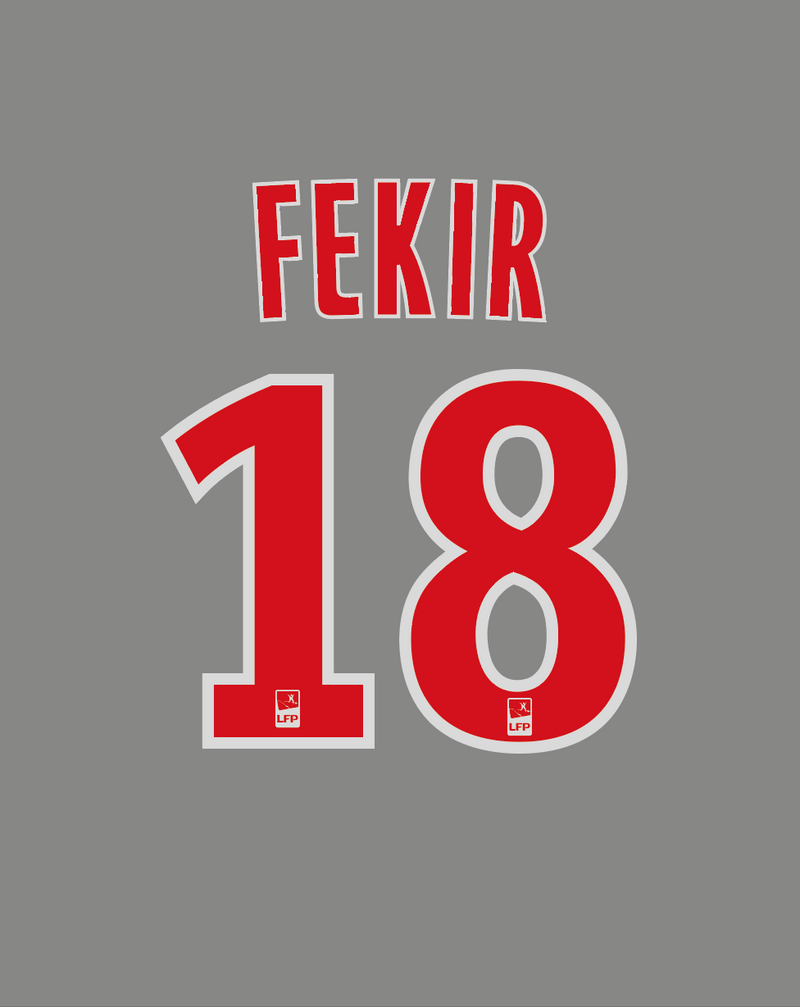 Chargez l&#39;image dans la visionneuse de la galerie, Nameset flocage Lyon 2017-2018 HOME Fekir #18
