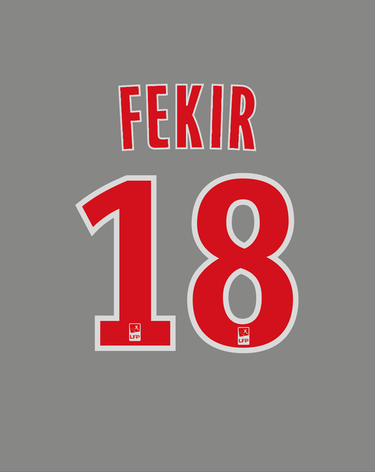 Nameset flocage Lyon 2017-2018 HOME Fekir #18