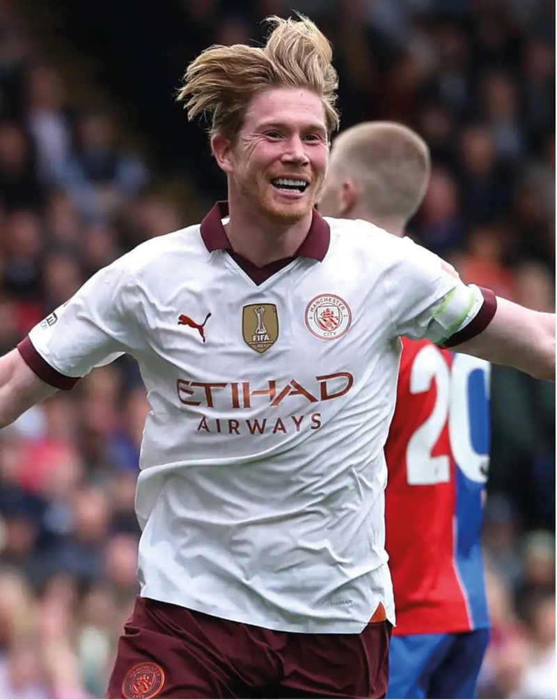 Chargez l&#39;image dans la visionneuse de la galerie, Nameset flocage Manchester City 2023-2024 AWAY De Bruyne #17
