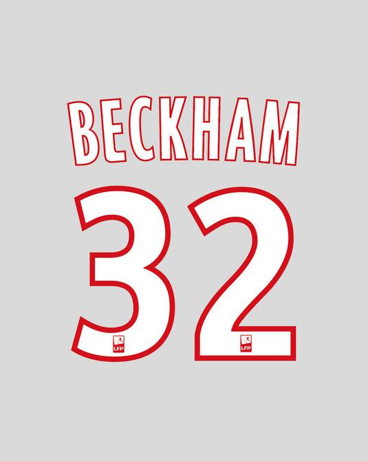 Nameset flocage Paris 2012-2013-2014 HOME #32 Beckham