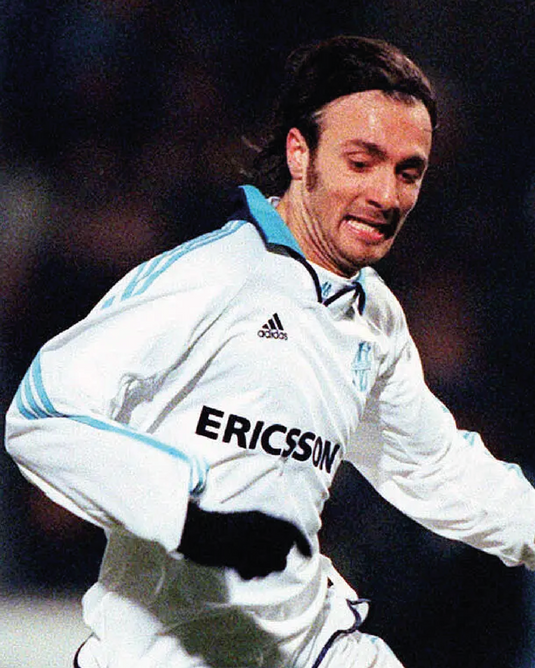 Nameset flocage Marseille 1999-2000 HOME #21 Dugarry