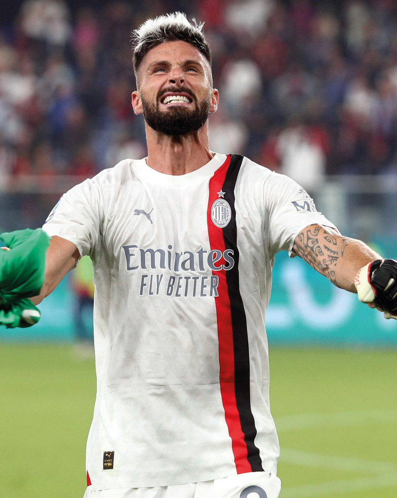 Chargez l&#39;image dans la visionneuse de la galerie, Nameset flocage Milan AC 2023-2024 AWAY Giroud #9
