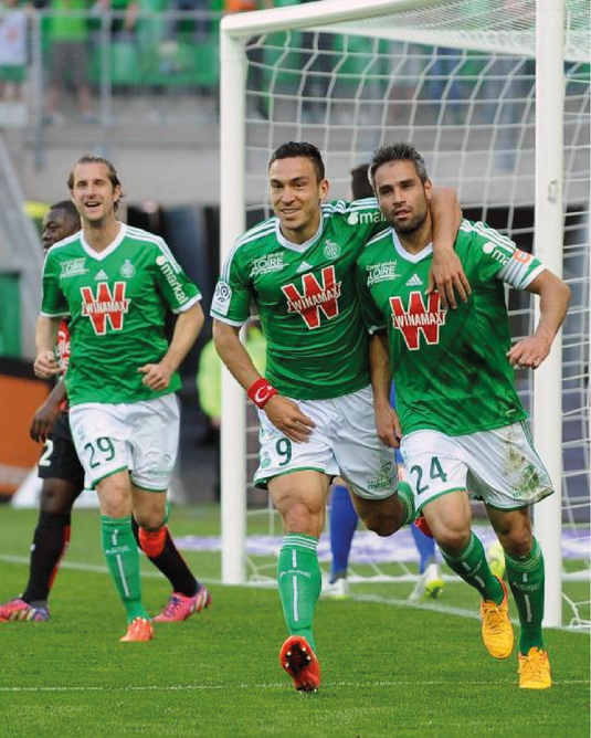 Nameset flocage Saint-Etienne 2014-2015 HOME #9 Erding