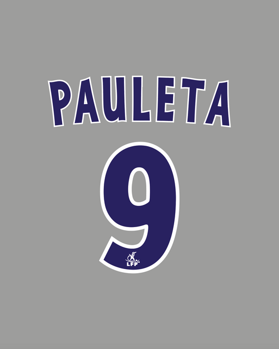 Nameset flocage Paris 2004-2005 AWAY #9 PAULETA