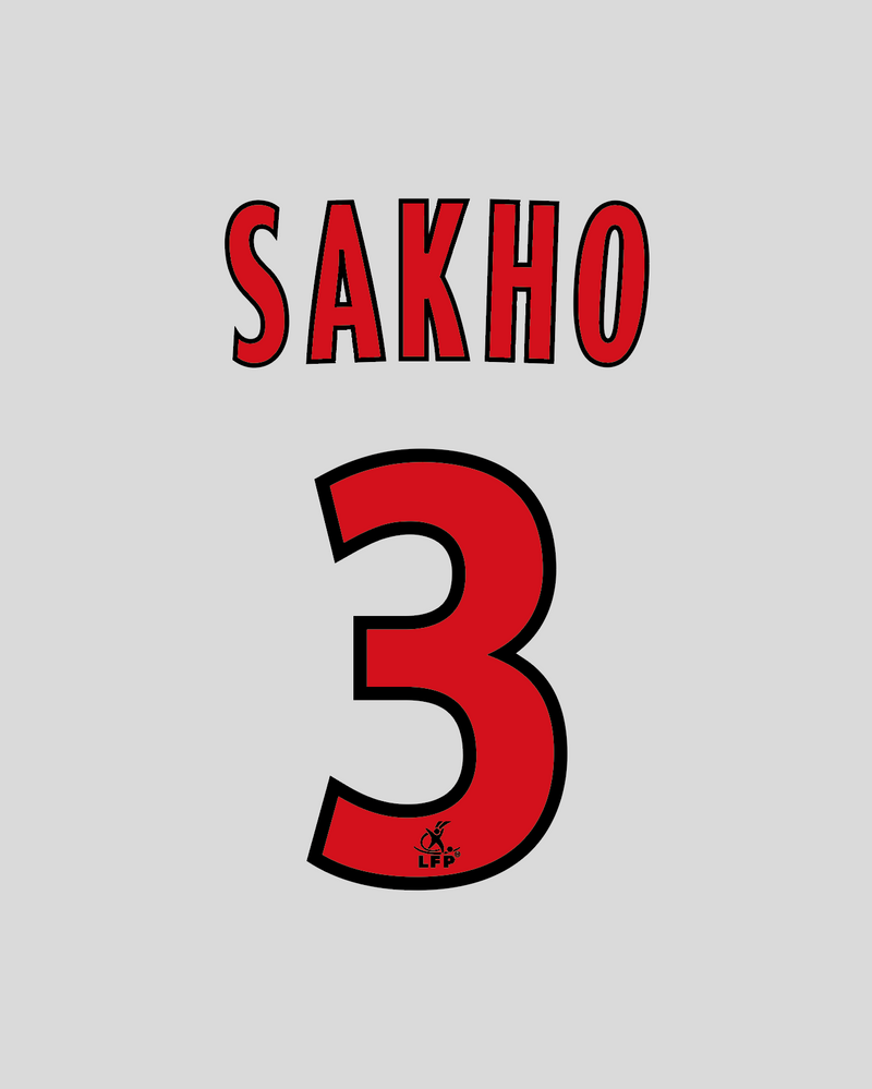 Chargez l&#39;image dans la visionneuse de la galerie, Nameset flocage Paris 2009-2010 AWAY #3 SAKHO

