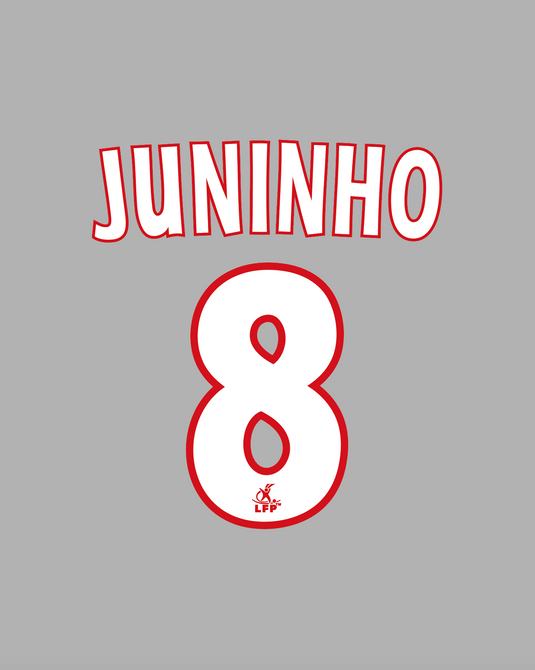 Flocage Nameset Lyon 2002-2003 AWAY 8 JUNINHO