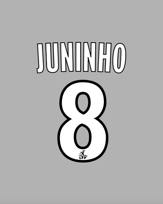 Flocage Nameset Lyon 2008-2009 AWAY 8 JUNINHO