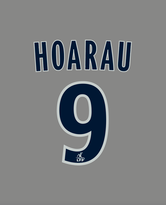 Flocage Nameset Paris 2008-2009 AWAY 9 HOARAU