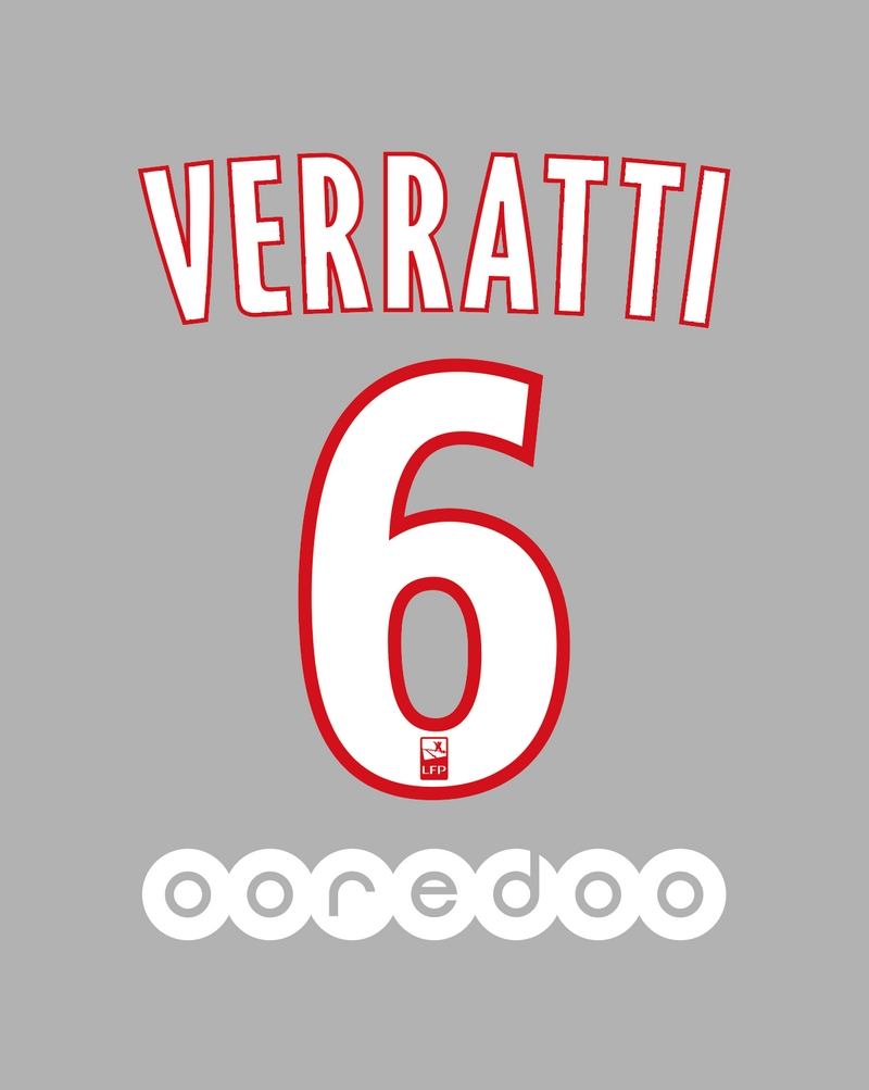 Chargez l&#39;image dans la visionneuse de la galerie, Flocage Nameset Paris 2015-2016 HOME 6 VERRATTI
