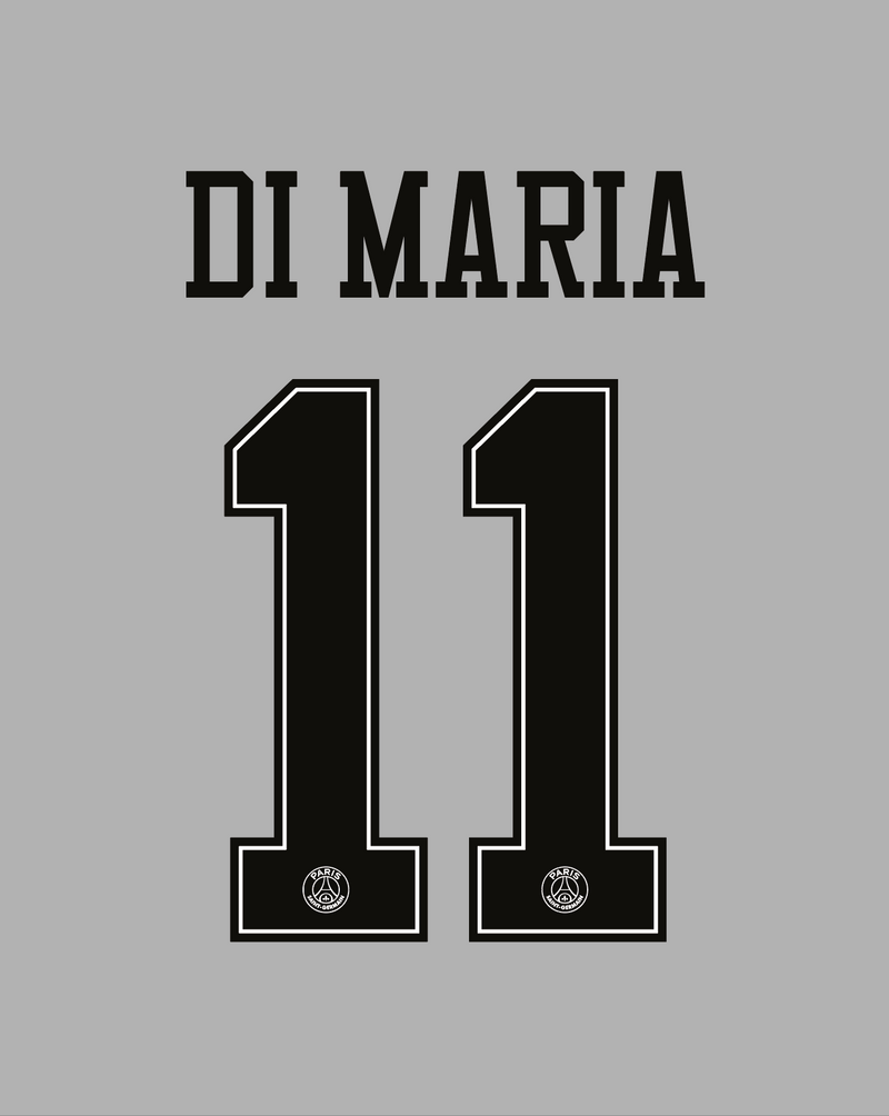 Chargez l&#39;image dans la visionneuse de la galerie, Flocage Nameset Paris UCL 2018-2019 HOME 11 DI MARIA

