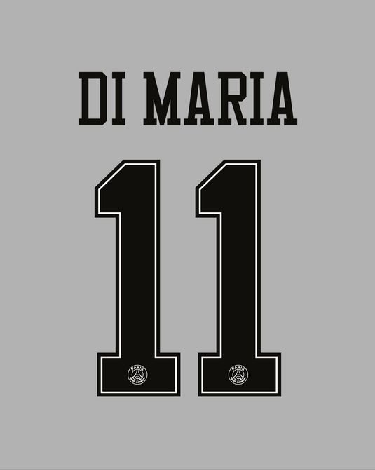 Flocage Nameset Paris UCL 2018-2019 HOME 11 DI MARIA