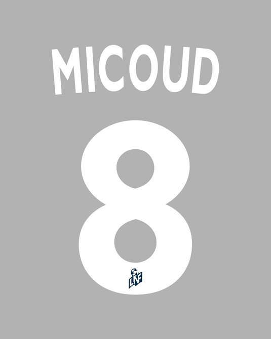 Flocage Nameset Bordeaux 1999-2000 HOME 8 MICOUD
