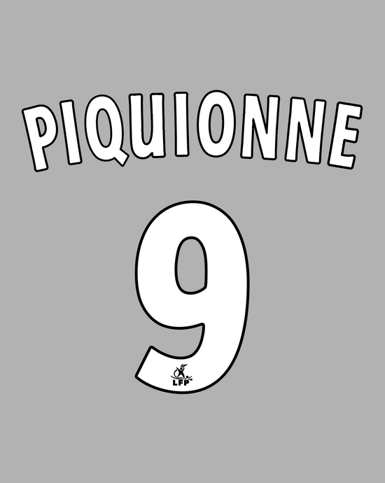 Flocage Nameset Saint-Etienne 2005-2006 HOME 9 PIQUIONNE