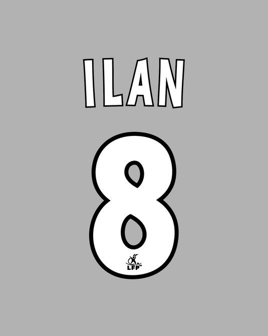 Flocage Nameset Saint-Etienne 2006-2007 HOME 8 ILAN