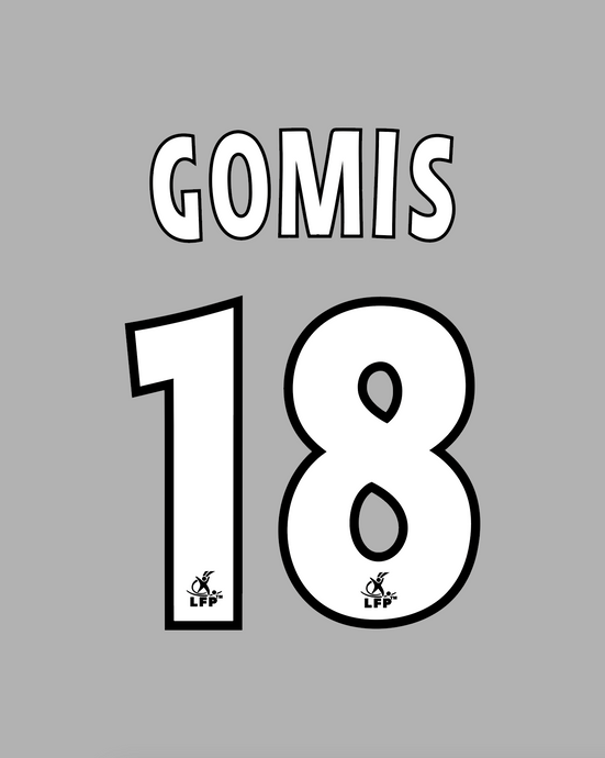 Flocage Nameset Saint-Etienne 2006-2007 HOME 18 GOMIS