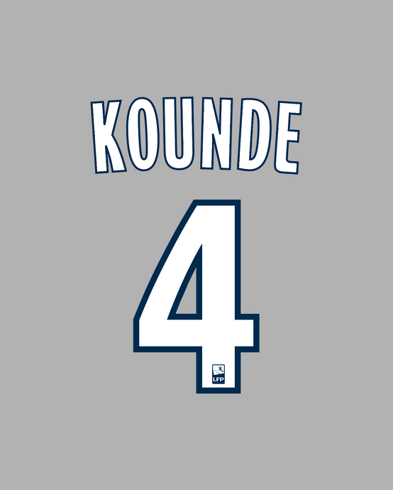 Flocage Nameset Bordeaux 2018-2019 HOME 4 KOUNDE