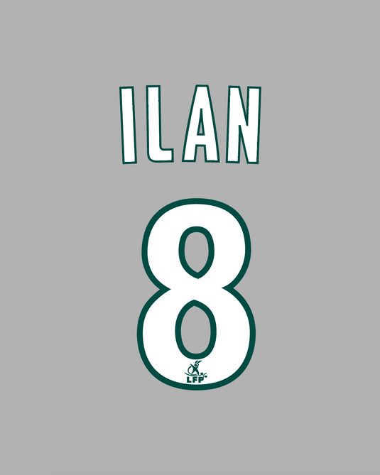 Flocage Nameset Saint-Etienne 2007-2008 HOME 8 ILAN